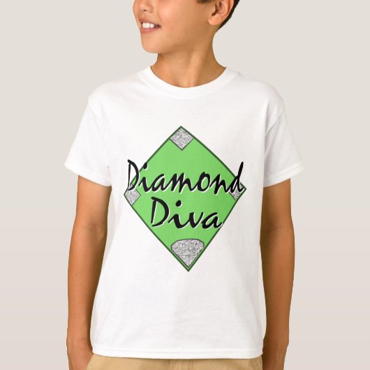 Diamond Diva Softball T-shirt (Voorkant)