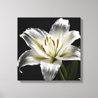 Diamond Dust Lily Canvas Afdruk