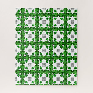 Diamond & Emerald Gemstone Art, Green Legpuzzel
