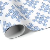 Diamond Endless Knot Hue in Blue Cadeaupapier (Rol Hoek)