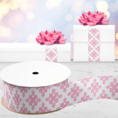 Diamond Endless Knot Hue in Pink Grosgrain Lint