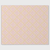Diamond Endless Knot in Pink and Orange Cadeaupapier (Vlak)