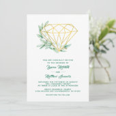 Diamond Eucalyptus Weddenschap Kaart (Staand voorkant)