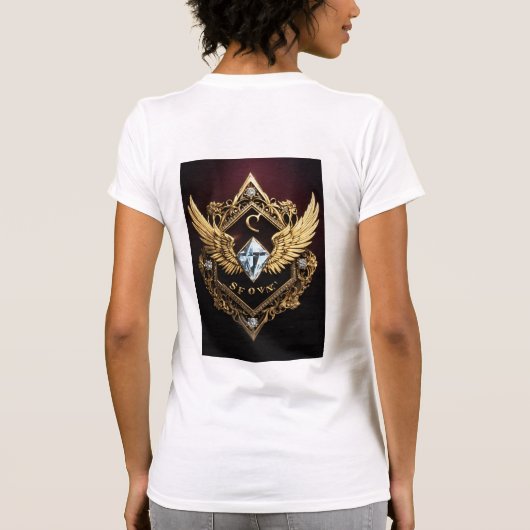 "Diamond Faith LLC Logo T-Shirt - Elégance, grâce, (Dos)