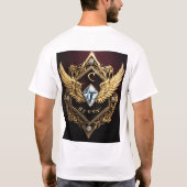 "Diamond Fath Design T-Shirt - Unique, Gras Graphi (Dos)