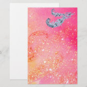 DIAMOND FEATHERS IN MAGISCHE GOUDEN BRIEFPAPIER (Voorkant / Achterkant)