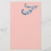 DIAMOND FEATHERS, roze, zwart-wit vilt papier (Voorkant)