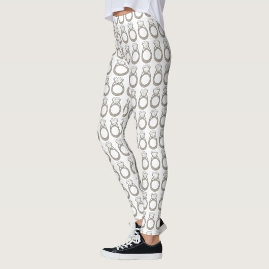 Diamond Fiançailles anneau Mariage Bride Leggings (Gauche)