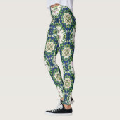 Diamond Floral Mandalas Seamless Pattern Leggings (Links)