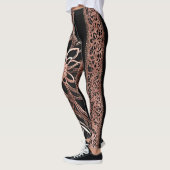 Diamond Floral Rock AI kunst Leggings (Links)