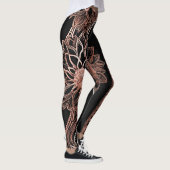 Diamond Floral Rock AI kunst Leggings (Rechts)