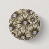 Diamond Flowers Button (Voorkant)