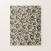 Diamond Flowers Jigzaag Puzzle Gemstone Legpuzzel (Verticaal)