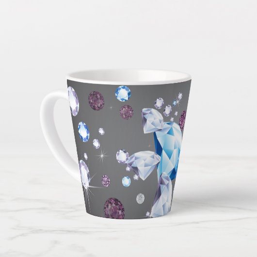 Diamond Galaxy 5 Latte Mok (Linkerhoek)