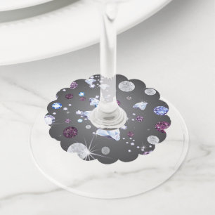 Diamond Galaxy 5 Wijnglaslabel