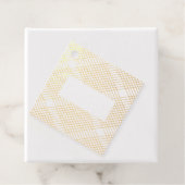 Diamond Gatsby Geometric Photo Real Gold Foil Bedankjes Labels (Met doos)