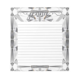Diamond Gemstone Lined gepersonaliseerd Notitieblok
