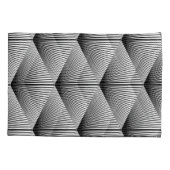 Diamond geometrisch: monochroom ontwerp kussensloop (Achterkant)