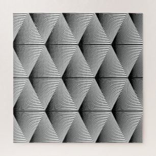 Diamond geometrisch: monochroom ontwerp legpuzzel