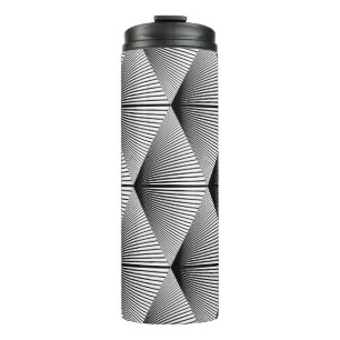 Diamond geometrisch: monochroom ontwerp thermosbeker