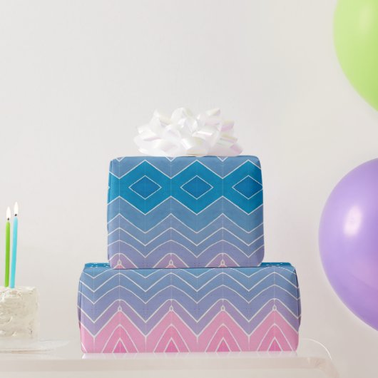 Diamond Gift Wrap Ombre Painted Waterverf Cadeaupapier (Feestgeschenken)