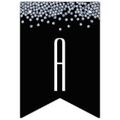 Diamond Glitter Bling Gepersonaliseerde bruiloft Vlaggetjes (Tweede vlag)