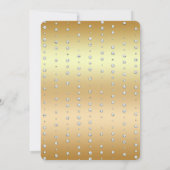 Diamond Glitter Waterverf Bloemen Bruiloft Kaart (Achterkant)