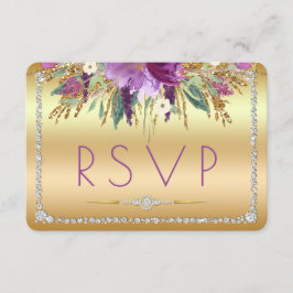 Diamond Glitter Waterverf Flowers Gold RSVP