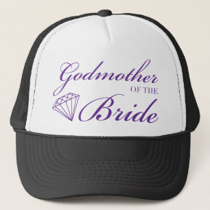 Diamond Godmoeder van Bride Paars Trucker Pet