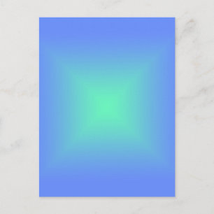 Diamond gradiënt blauw tot aquamarine groen briefkaart
