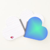 Diamond gradiënt blauw tot aquamarine groen notitieboek (Binnen)