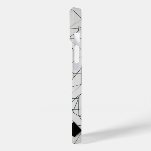 Diamond Grid Line Art Case-Mate iPhone Case (Achterkant / Links)