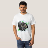 Diamond Handed Ape Stock Market Chart T-Shirt (Voorkant volledig)