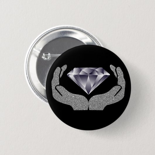 Diamond Hands Button (Voorkant /achterkant)