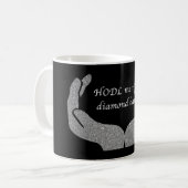 Diamond Hands Coffee Mok (Voorkant links)