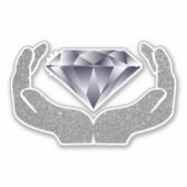 Diamond Hands Sticker (Voorkant)