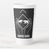Diamond Hands — Tasse à Latte (Devant)