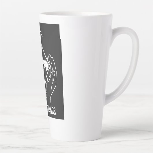Diamond Hands — Tasse à Latte (Droite)