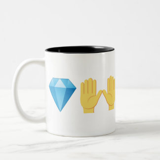 Diamond Hands Tweekleurige Koffiemok