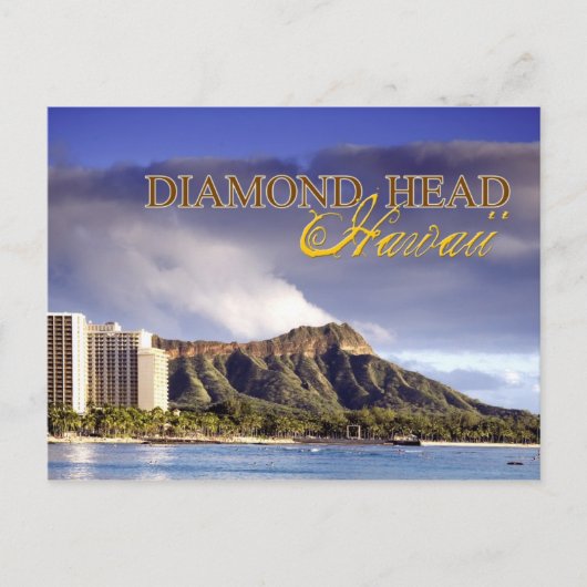 Diamond Head, Honolulu, Hawaii Briefkaart (Voorkant)