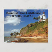 Diamond Head Lighthouse, O'ahu, Carte postale Hawa (Devant)