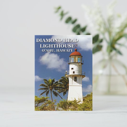 Diamond Head Lighthouse, O'ahu, Carte postale Hawa (Debout devant)