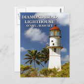 Diamond Head Lighthouse, O'ahu, Carte postale Hawa (Devant / Derrière)