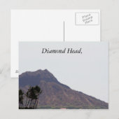 Diamond Head, photo, Hawaii, Carte postale (Devant / Derrière)
