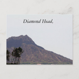 Diamond Head, photo, Hawaii, Carte postale