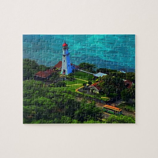 Diamond Head vuurtoren #1 puzzel Legpuzzel (Horizontaal)