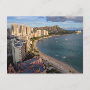 Diamond Head, Waikiki Beach, Hawaii Briefkaart