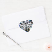 Diamond Heart 60th Wedding Jubileum Sticker (Envelop)