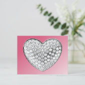 Diamond Heart Briefkaart (Staand voorkant)