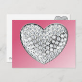 Diamond Heart Briefkaart (Voorkant / Achterkant)